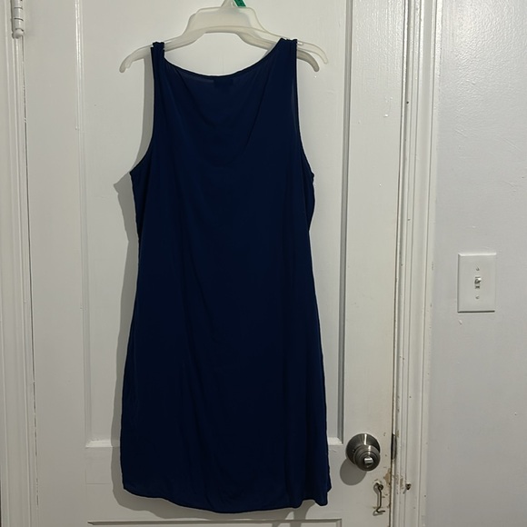 a.n.a Women’s Lined ,sleeveless, Navy  Blue Dress L - Picture 6 of 10
